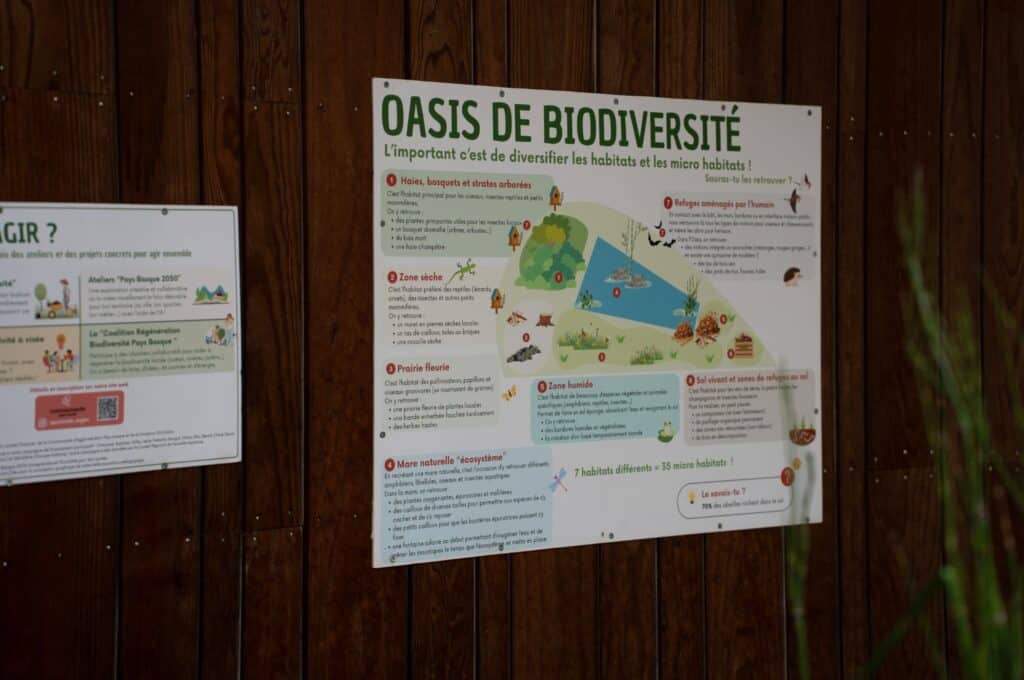 Parcours pédagogique oasis de biodiversité.