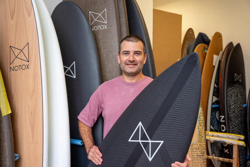 Portrait de Pierre Pomiers, co-fondateur de NOTOX à Anglet.
Crédit : @dariotni