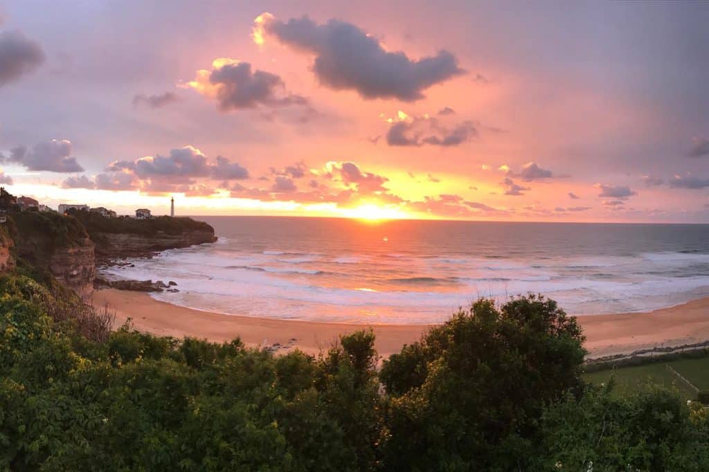 coucher de soleil Anglet